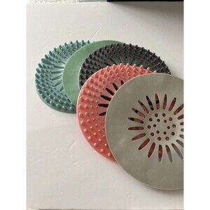 Drain Stop & Hair Catcher - Drain Stopper Silicone Lot - 5 All Different Colors